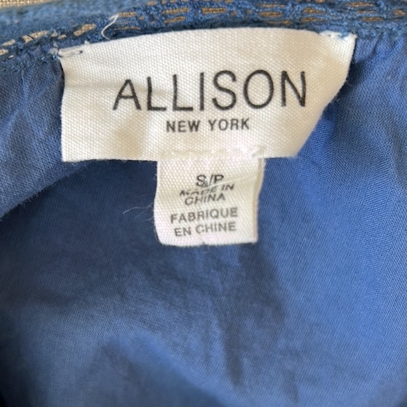 Allison NY Piper Lace Ruffle Tie Waist Mini Dress - Provincial Cornflower Blue S - Picture 11 of 14